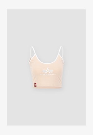Alpha Industries, ML CROPPED TANK - Top - pale peach