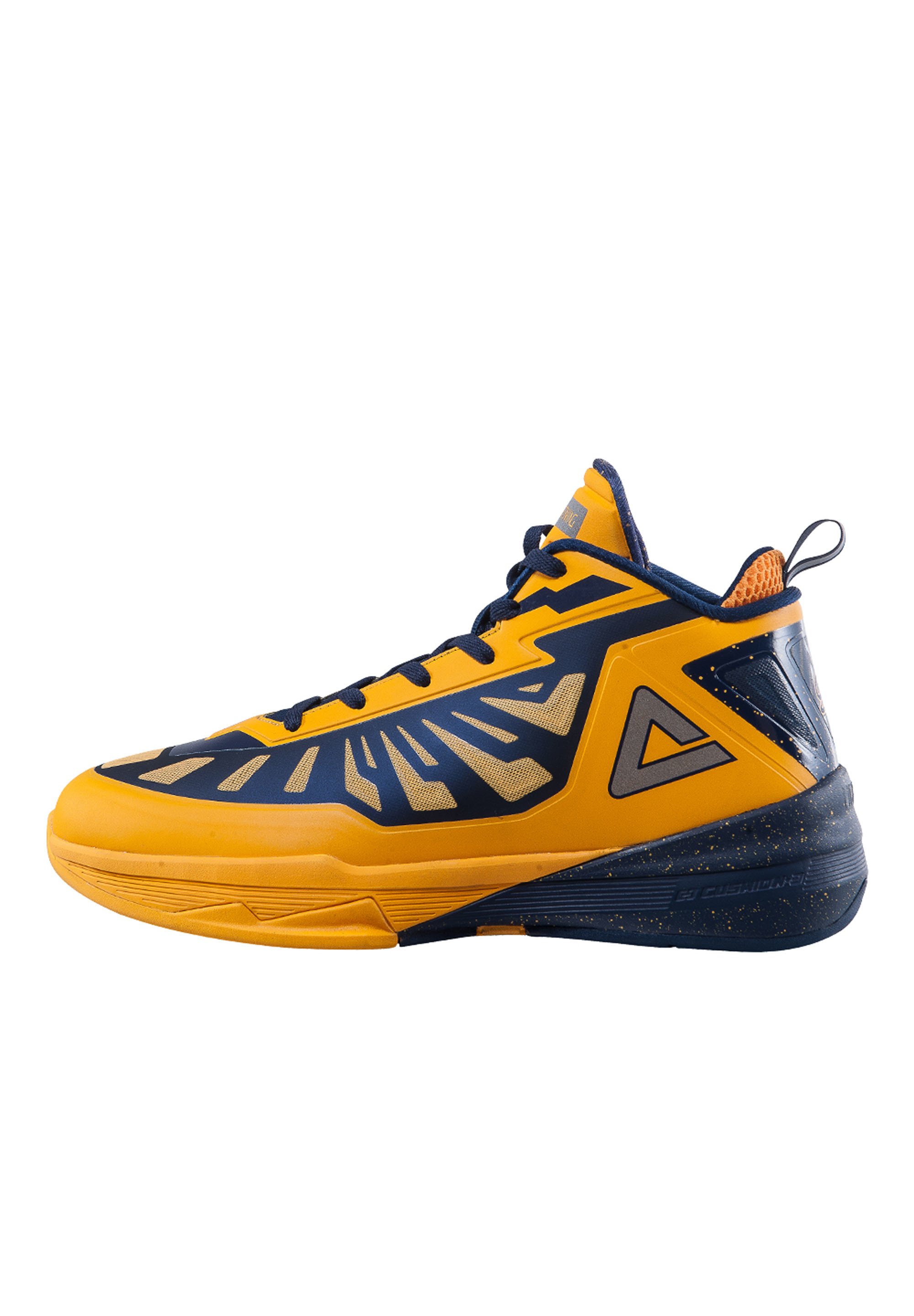 PEAK LIGHTNING III - Basketbalschoenen - gelb - dunkelblau/geel - Zalando.nl