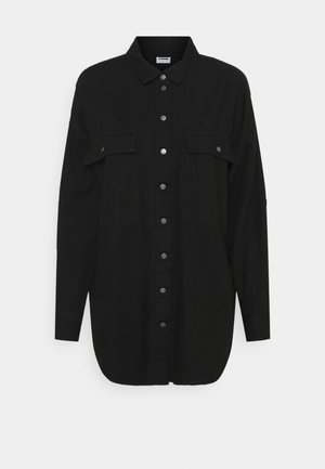 NMFLANNY LONG SHACKET - Chemisier - black denim