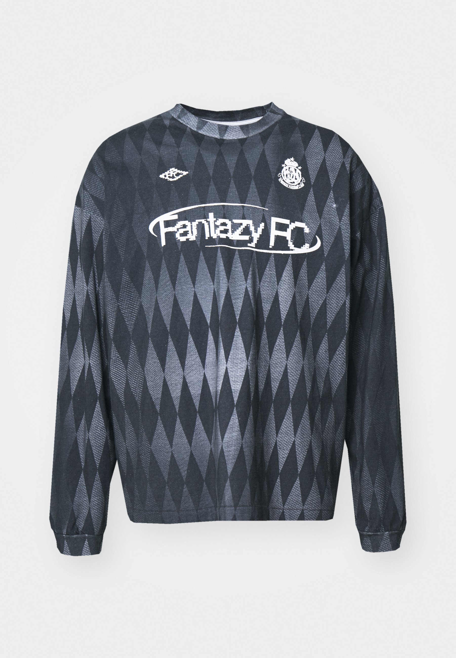 Weekday BRICK GRAPHIC LONG SLEEVE - Long sleeved top - grey