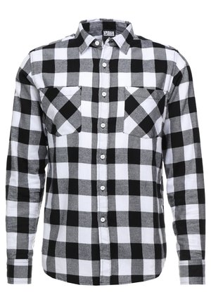 Urban Classics CHECKED - Shirt - black/white