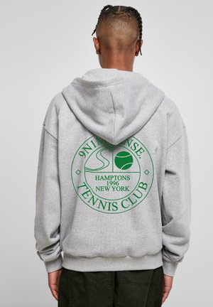 HOODY TENNIS CLUB BADGE - Tröja med dragkedja - heather grey