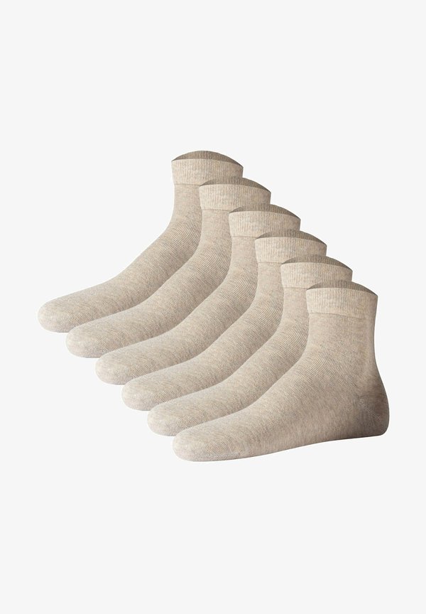 6 PACK - Socks - sand melange
