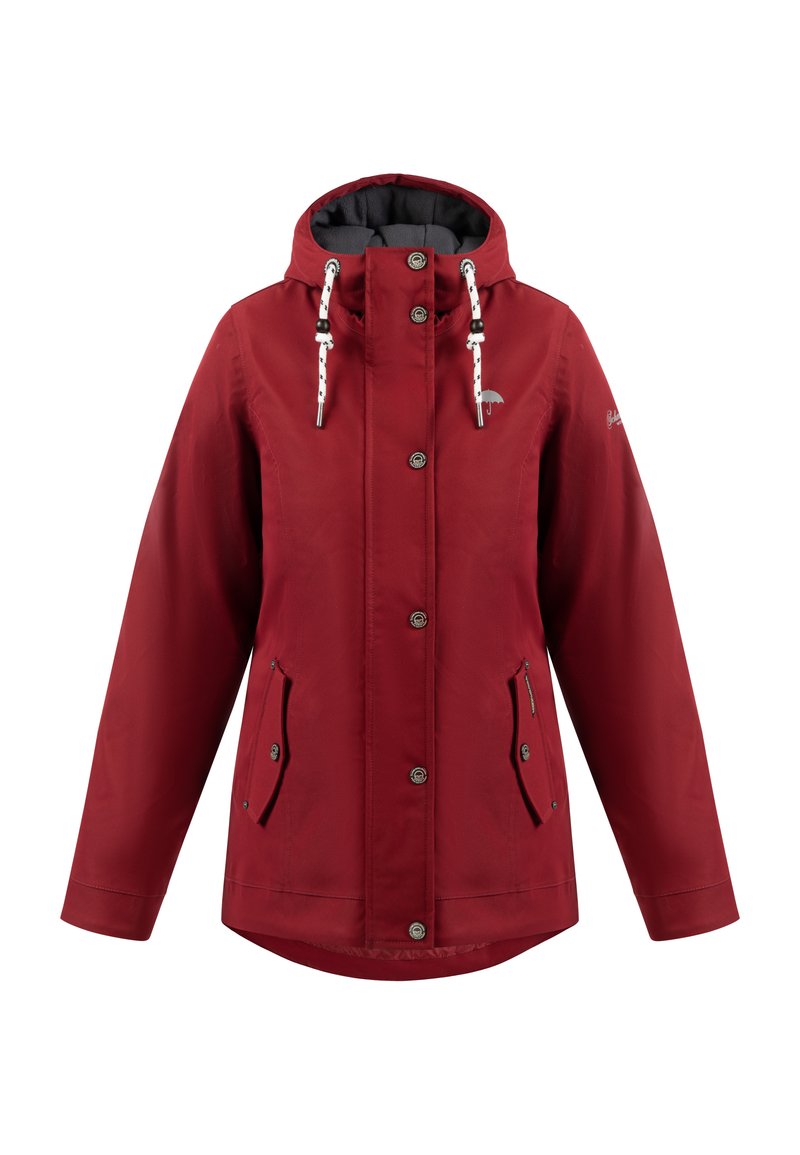 Schmuddelwedda Wintermantel donkerrood