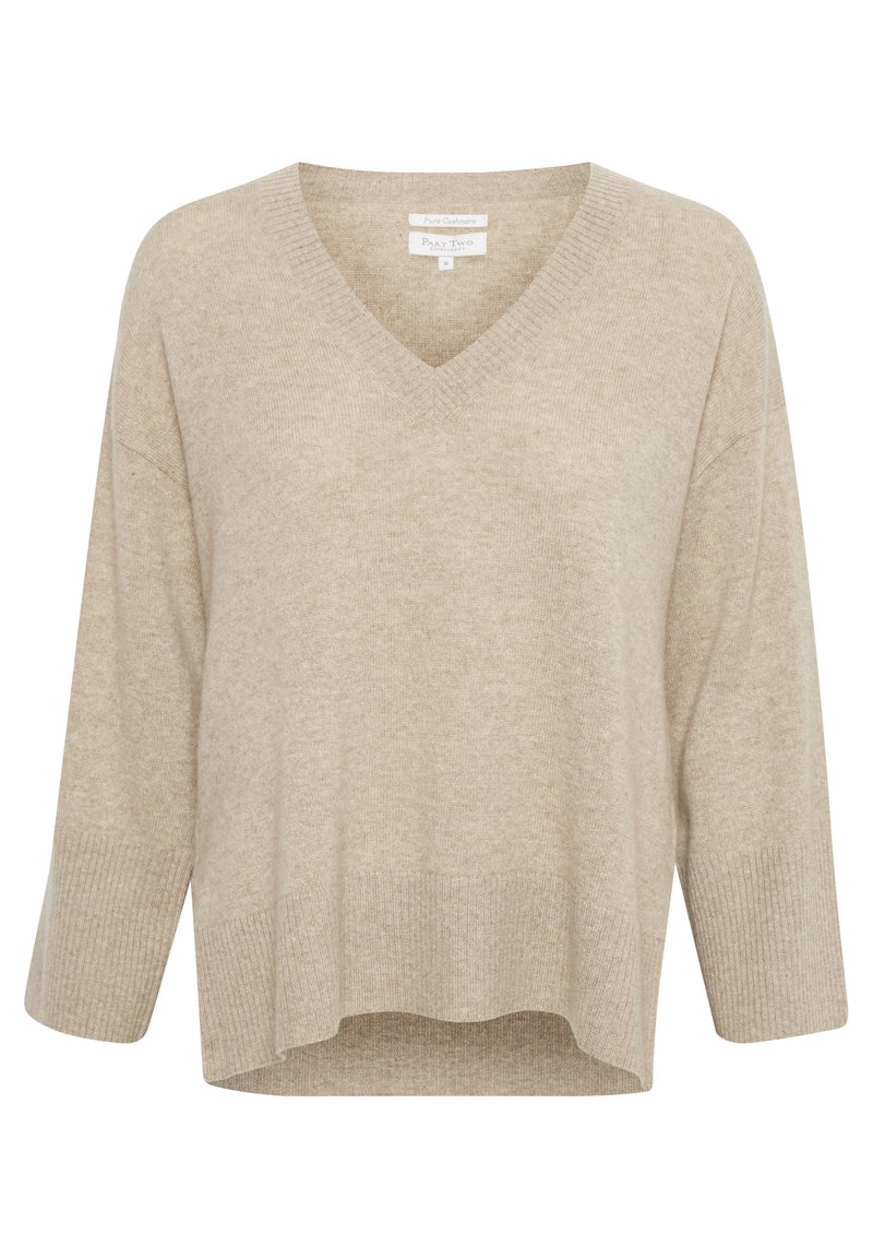 Damen Strickjacken | Part Two HELLINPW CASHMERE Strickpullover light camel melange/hellbraun - AO31385 Damen Strickjacken | Part Two HELLINPW CASHMERE Strickpullover light camel melange/hellbraun - AO31385