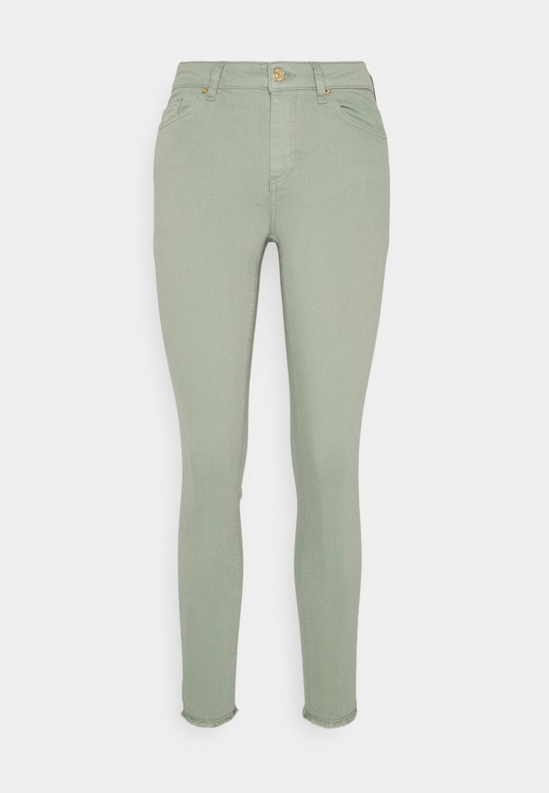 ONLY ONLBLUSH ANKRAW - Calças de ganga de corte skinny - green milieu