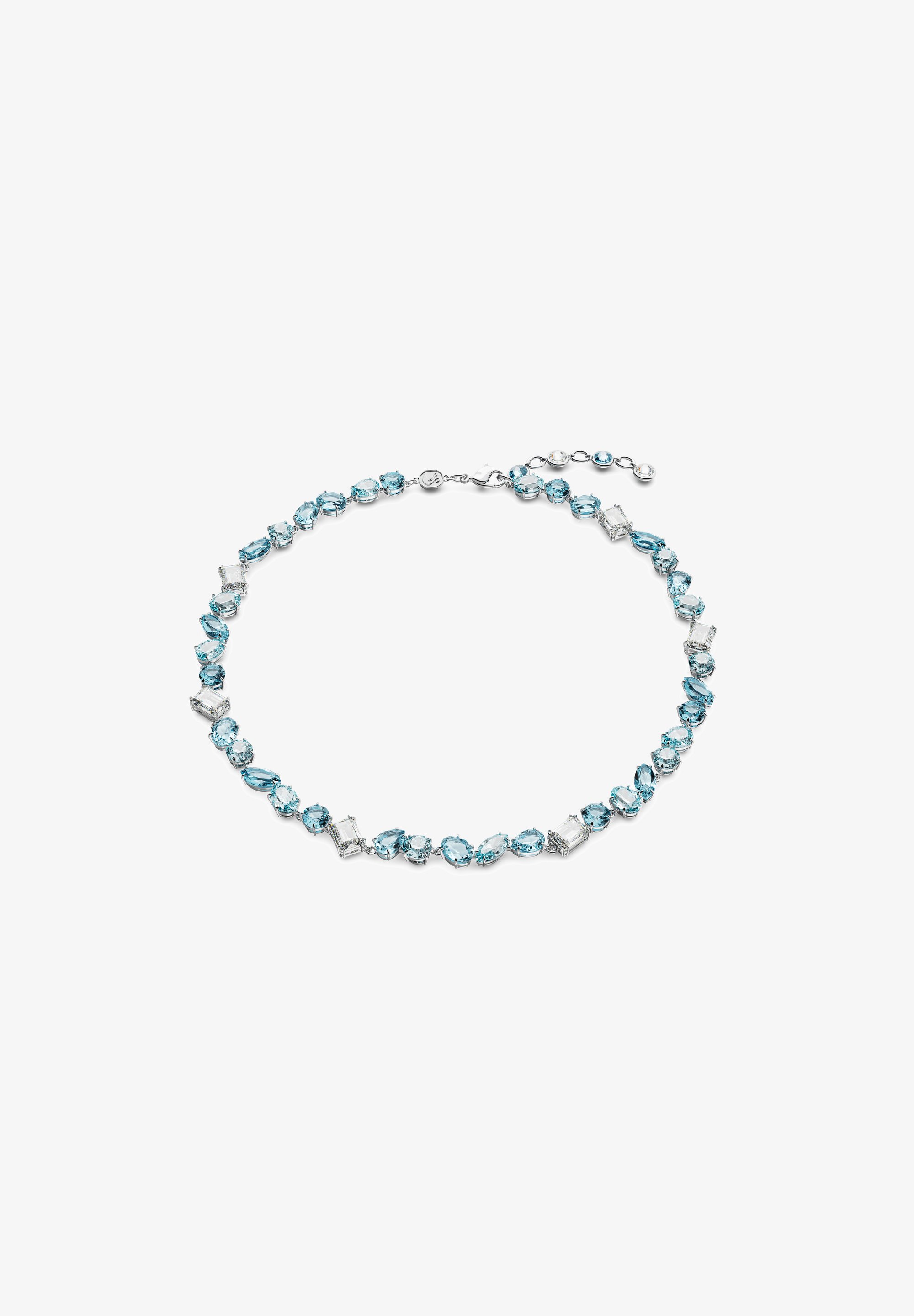 Swarovski GEMA MIXED CUT RHODIUM PLATED Bracciale blue/blu