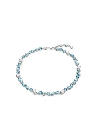 GEMA MIXED CUT RHODIUM PLATED - Armbånd - blue
