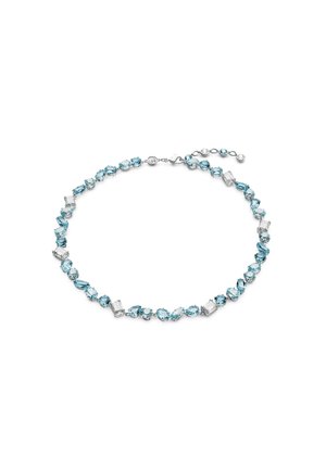 GEMA MIXED CUT RHODIUM PLATED - Armband - blue