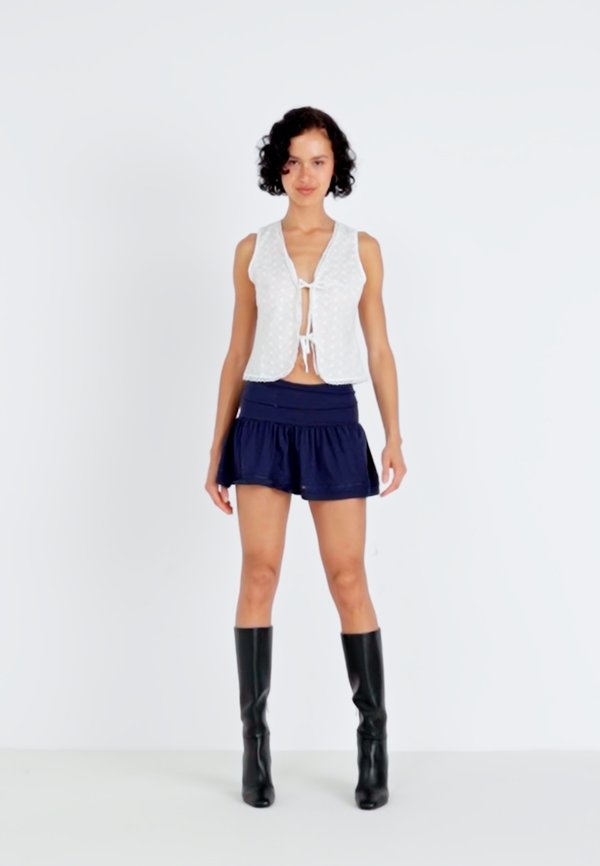 MINI FRILL SKIRT - A-line skirt - peacoat2