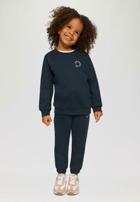 s.Oliver MIT BÜNDCHEN UND KLEINEM DETAIL - Sweatshirt - navy