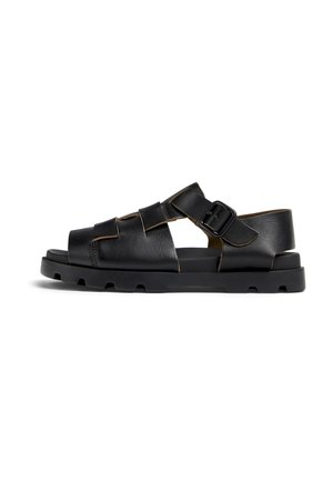 BRUTUS - Sandalen met plateauzool - schwarz