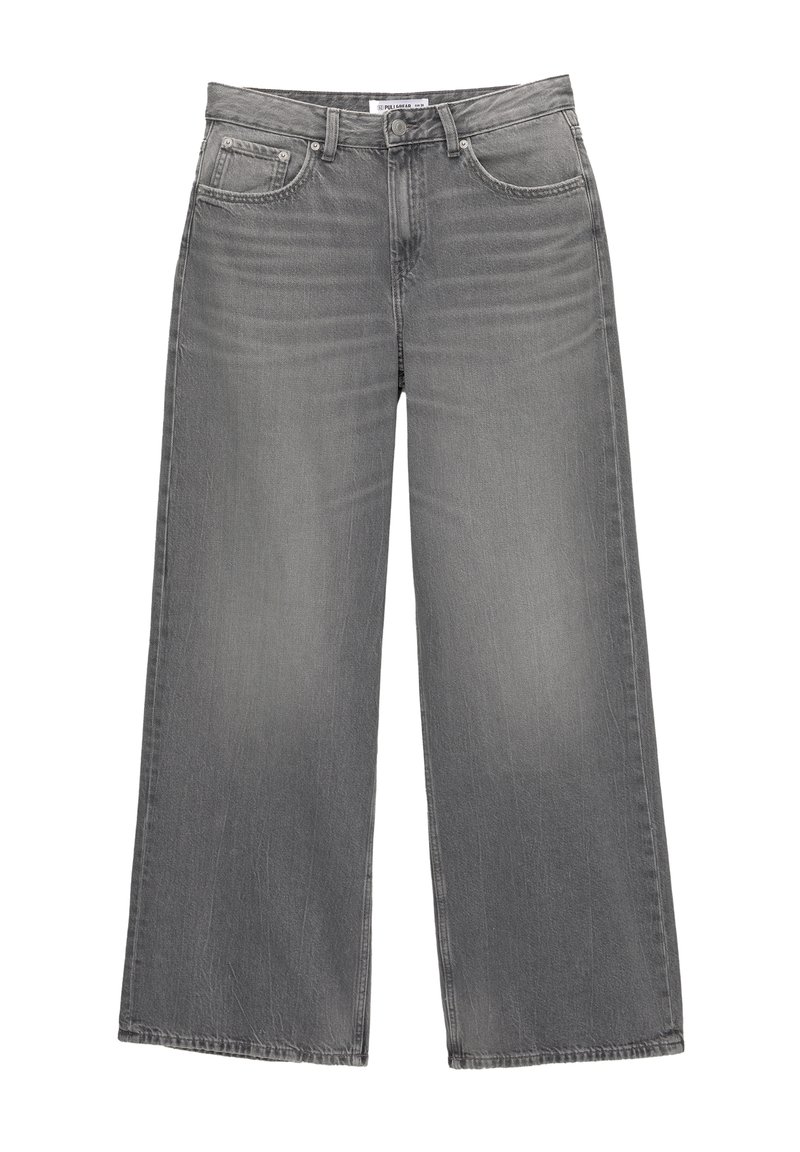 PULL&BEAR Flared Jeans grijs