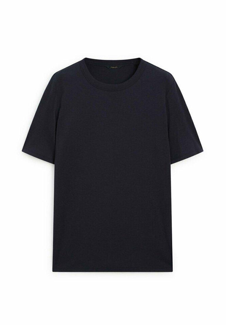 Massimo Dutti SHORT SLEEVE WITH ROUND NECK - T-shirts basic - dark blue