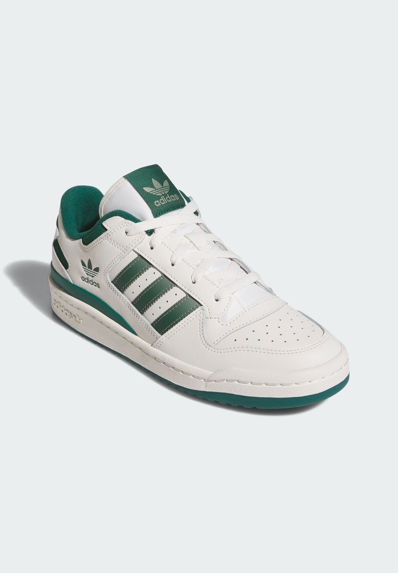 adidas Originals FORUM UNISEX - Sneakers laag - cloud white collegiate  green silver green/crme - Zalando.nl