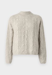 SILJA CABLE - Pulóver - oatmeal