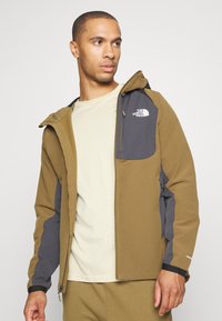 The North Face - HOODIE - Kurtka Softshell - military olive/asphalt grey/black - 3