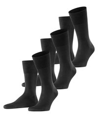 FALKE - TIAGO 3-PACK BUSINESS & CASUAL - Calze - black Immagine in miniatura 1