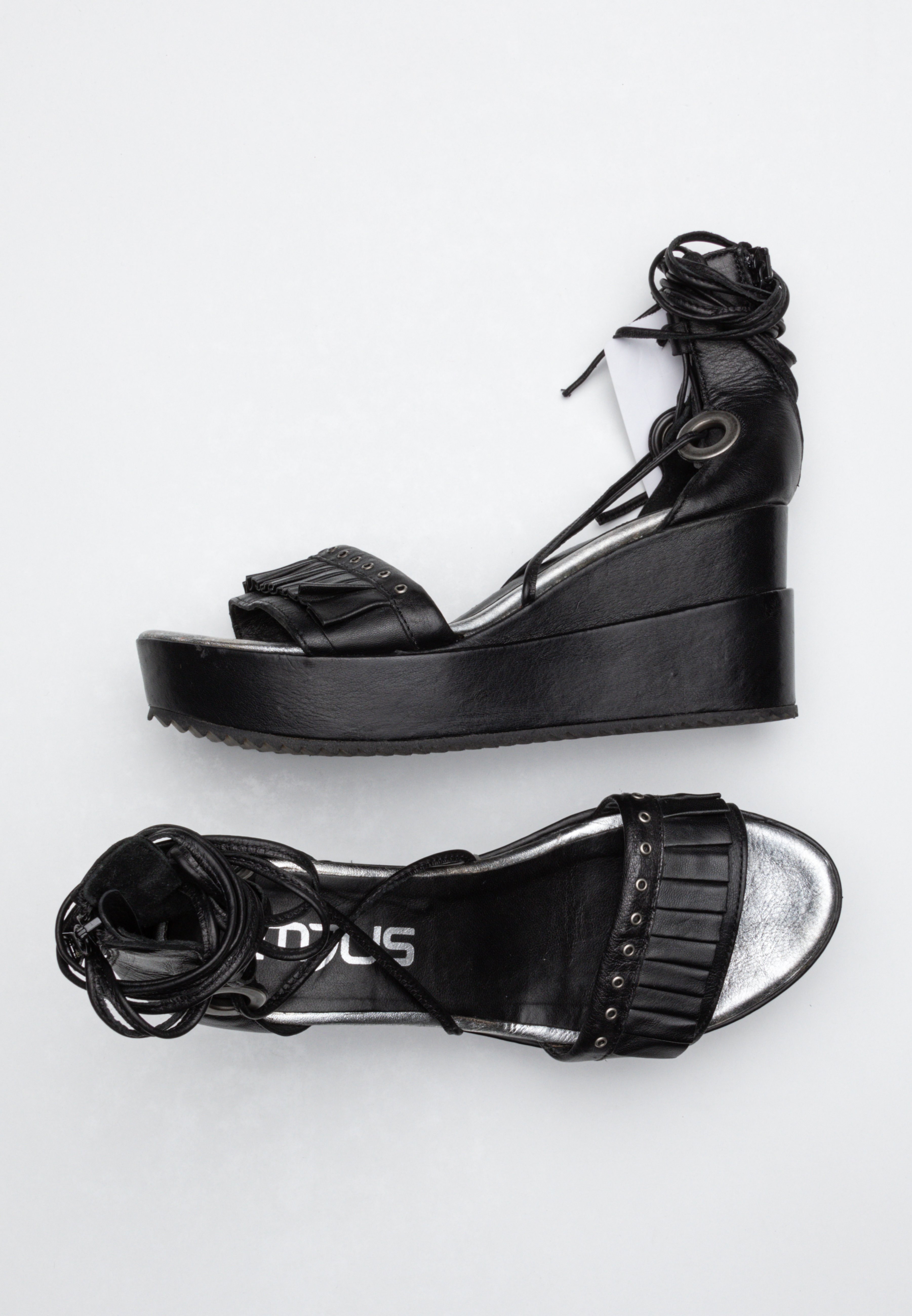 MJUS Sandalen met sleehak - black/Zwart - Zalando.nl