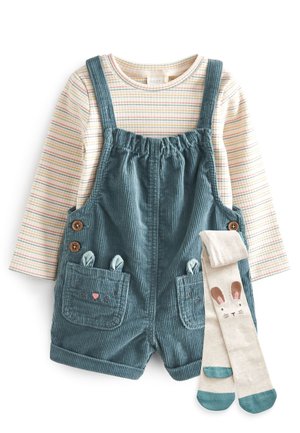 3 PIECE SET - Blauzdinės – kojinės - blue