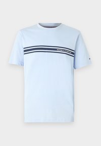 CENTRAL CHEST STRIPE TEE - T-shirt con stampa - breezy blue