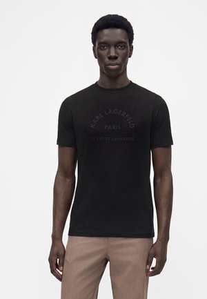 KARL LAGERFELD, - T-shirt z nadrukiem