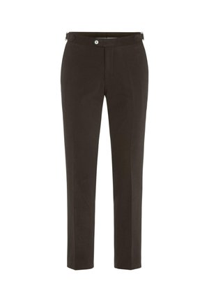 Oscar Jacobson, DANDY SIDE ADJUSTER TROUSERS - Chino - dark brown