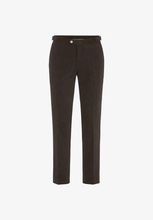 Oscar Jacobson, DANDY SIDE ADJUSTER TROUSERS - Chino - dark brown
