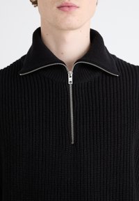 Weekday BLEND HALF ZIP  - Pullover - black