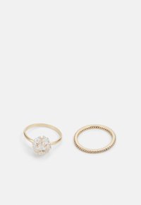 GREINI 2 PACK - Bague - gold-coloured/clear