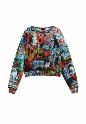 Desigual GRAFFITI - Sudadera - black