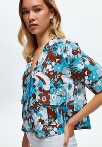 adL SHORT SLEEVED  - Blus - printed turquoise