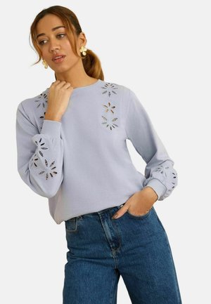 REGULAR FIT - CUTWORK  - Collegepaita - pale blue