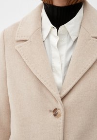 s.Oliver MIT REVERSKRAGEN - Mantel - beige melange