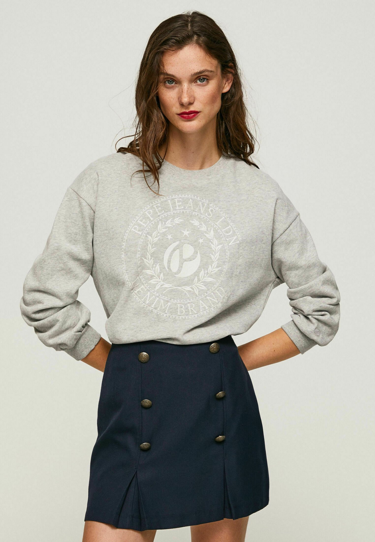 Jeans ELSA - Sudadera - grey marl/gris claro Zalando.es