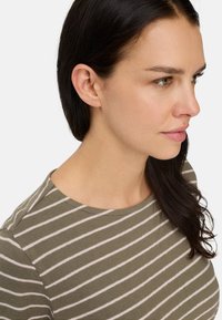 camel active Langærmet T-shirt - shadow khaki stripes