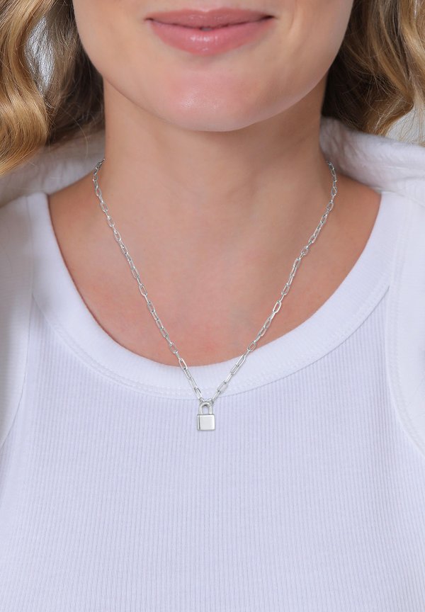 LOCK BASIC - Halskette - silberfarben