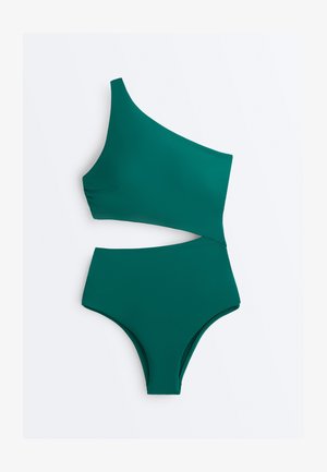 OYSHO, ASYMMETRIC TIE-DETAIL - Maillot de bain - green