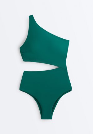 ASYMMETRIC TIE-DETAIL - Maillot de bain - green