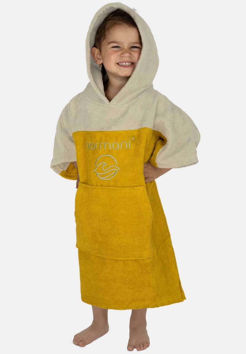 Normani PONCHO 2-5 JAHRE - Bademantel - gelb