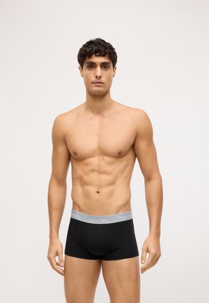 LOW RISE TRUNK ICON STRETCH 3 PACK - Úzke boxerky - black