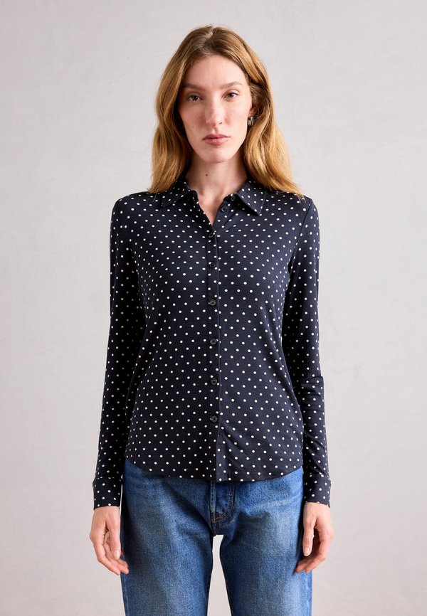 BLOUSE LONG SLEEVE COLLAR BUTTON PLACKET - Button-down blouse