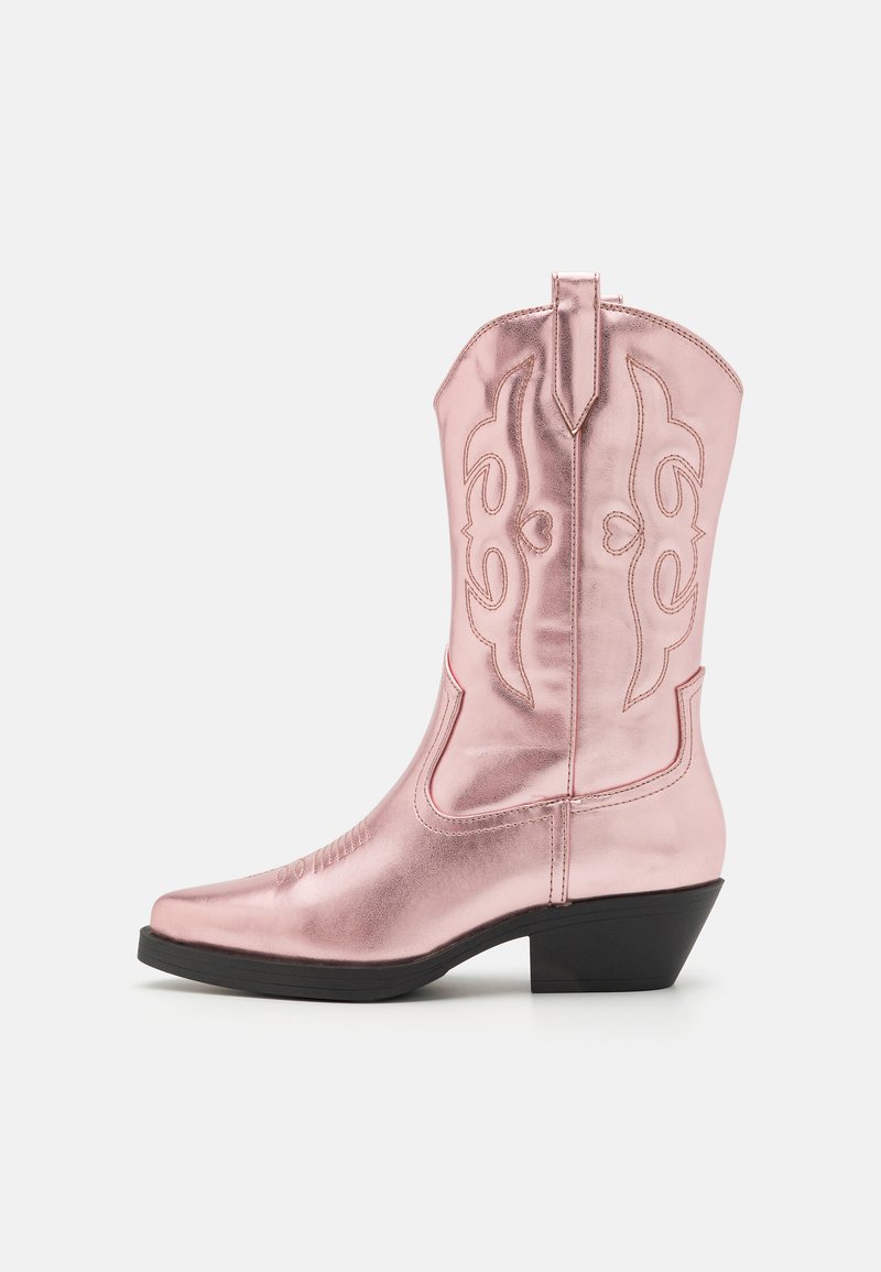 ONLY SHOES ONLBRONCO MID - Kaubojiški / motociklininko stiliaus batai - pink