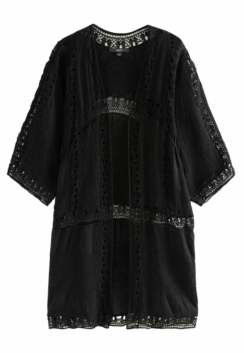 Next - REGULAR FIT  - Summer jacket - black crochet, Enlarge