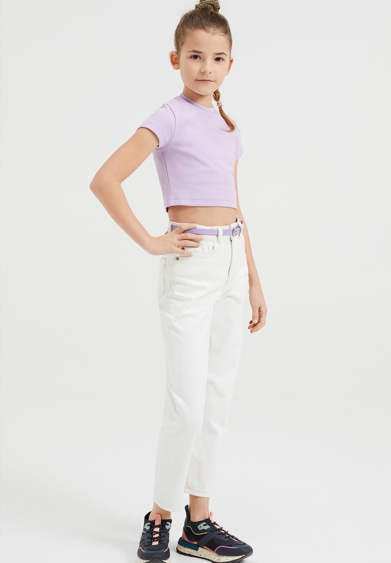 WE Fashion T-shirt basic - light purple