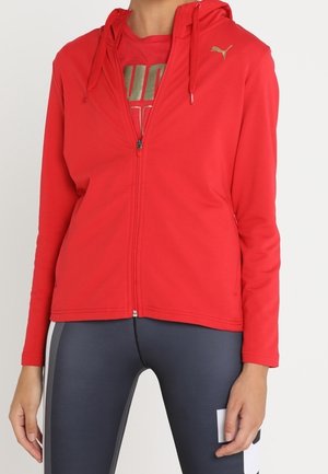 Sweat zippé - red