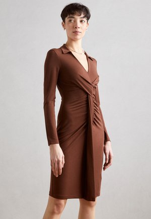 Jerseykleid - dark brown