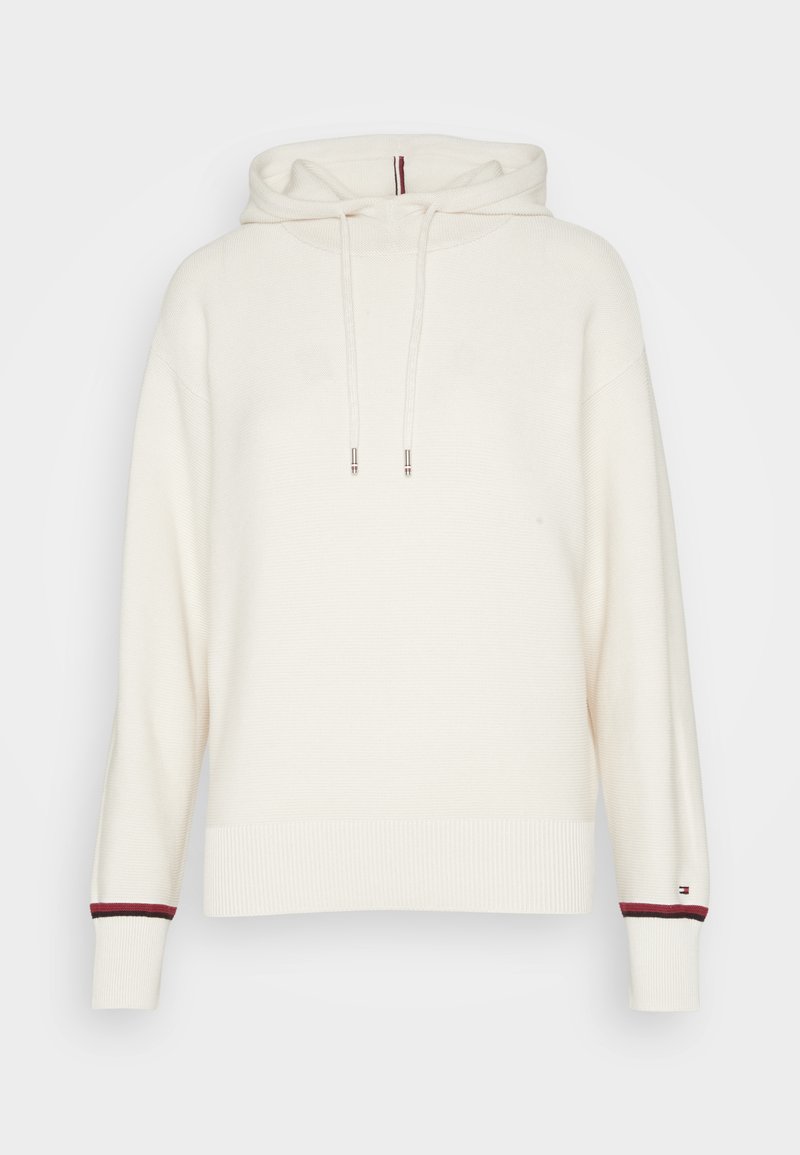 Tommy Hilfiger GLOBAL HOODIE SWEATER - Pulover - ecru/alb - Zalando.ro