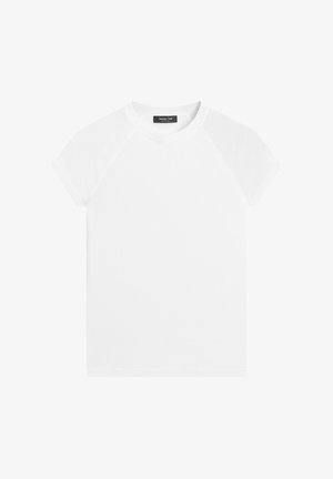 Massimo Dutti, SHORT SLEEVE RAGLAN T-SHIRT - T-shirt basique - white