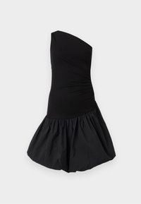 Robe En Cuir Noir Diane Von Furstenberg Halle S/L - Taille 12 (US) - Little Black Dress - Neuf Avec étiquettes